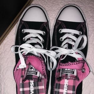 plaid converse womens